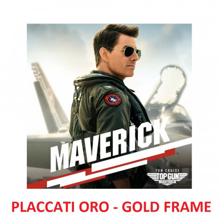 RAY-BAN AVIATOR - TOP GUN: MAVERICK (1986/2022) - TOM CRUISE - PLACCATI ORO - GOLD EDITION