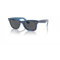 Occhiali da Sole Ray-Ban 0RB2140 - WAYFARER CHANGE COLLECTION - 1409B1 - PHOTO STRIPED BLUE/DARK GREY - 50