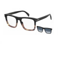Occhiale da Vista + Clip on Sun - Eyewear by David Beckham DB 7000/CS - 37N Z7 (Super Promo)