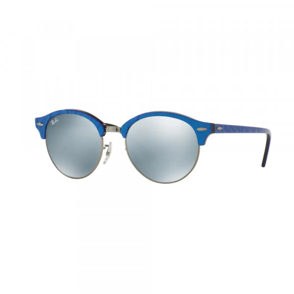 Ray-Ban 0RB4246 - CLUBROUND - TOP WRINKLED BLU ON BLACK 984/30